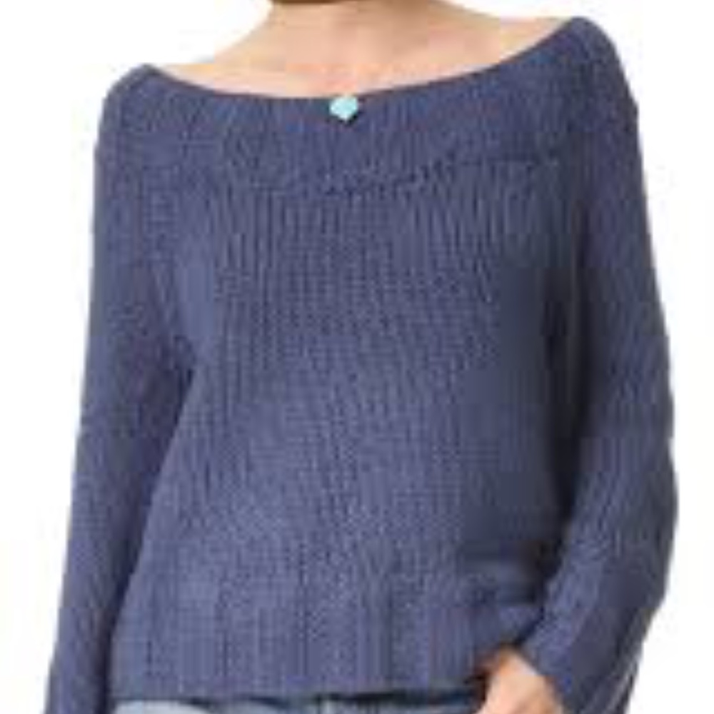 Beachy Slouch Off-The-Shoulder Sweater